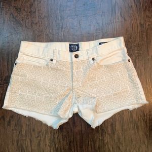 Lucky brand white denim shorts